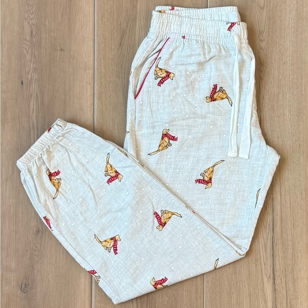 NWOT LOVE by GAP Dog Flannel Pajama Pants Size S